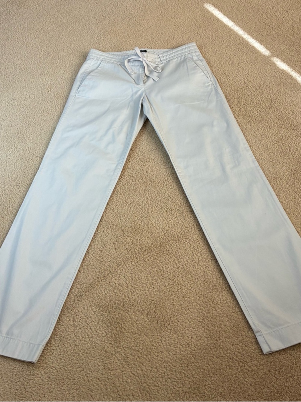 J. Crew Factory Khaki Casual Pants with Zip/Hook/Eye/drawstring- Sz 0